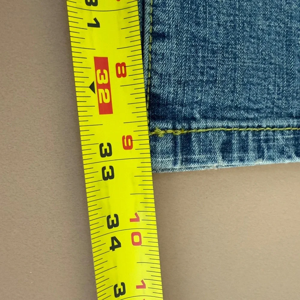 J Campbell Los Angeles Men's Bleach Wash Denim Jeans 40‎ Straight Leg New $155